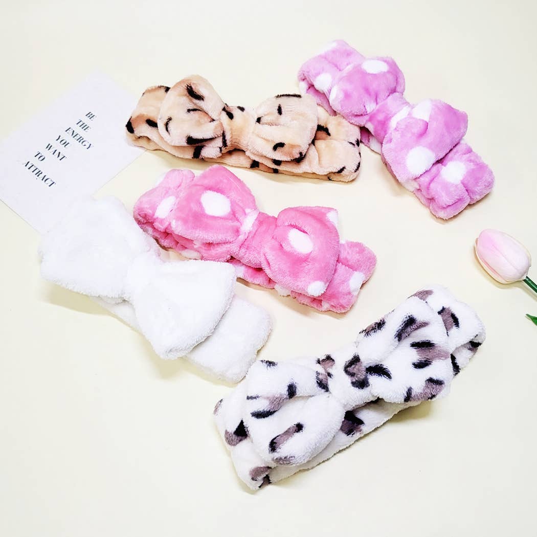 Assorted Plush Beauty Spa Headband